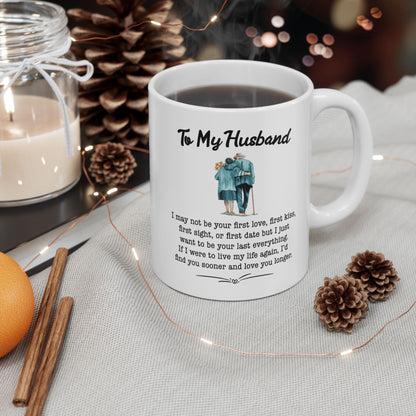 "To My Husband Forever Love – Hand in Hand Couple's Mug"