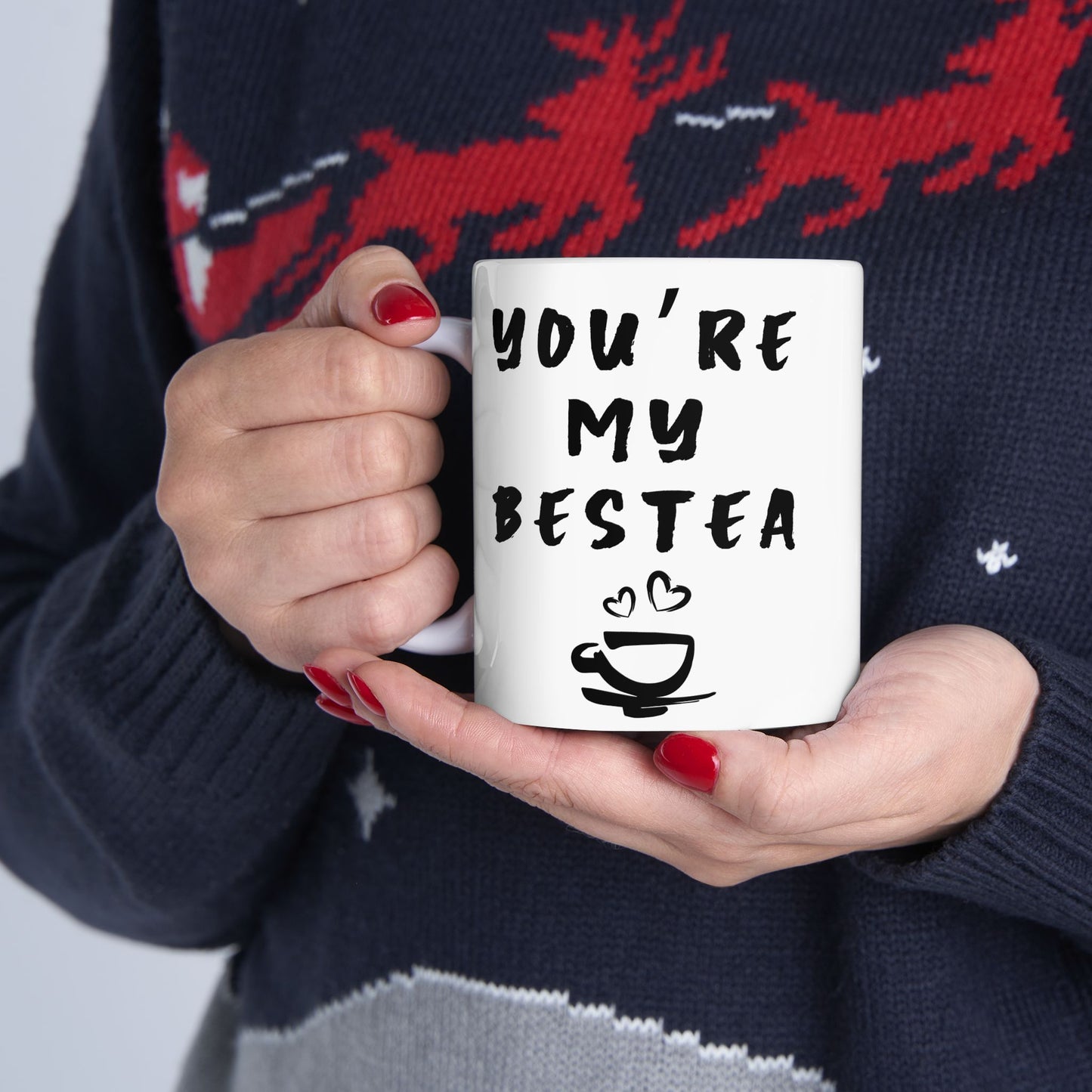 Mug Best Friend Gift | Ceramic Mug, 11oz, 15oz  You're My Bestea