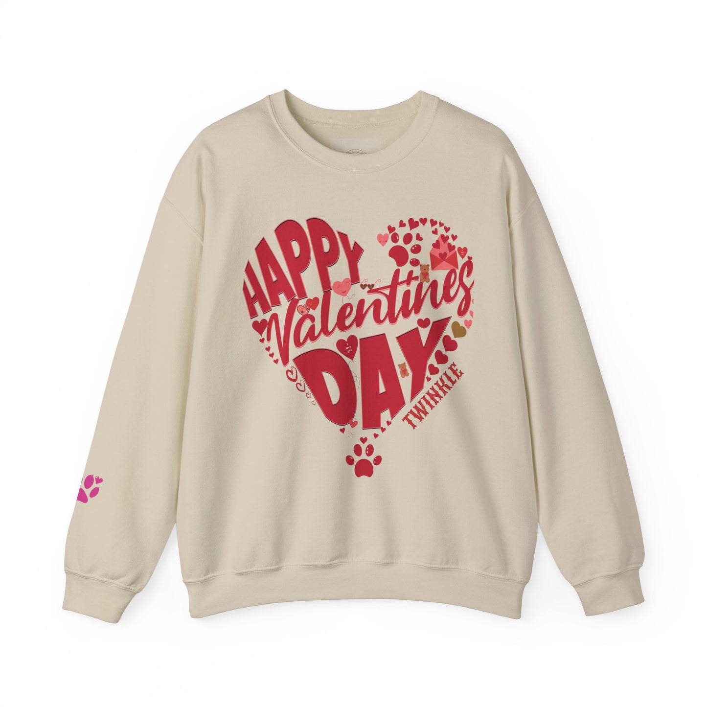 Personalized Dog Sweat Shirt for Valentines Day, Personalized Sweatshirt, Dog Lovers , Animal Lovers Outfit, Pet Lover, Dog Mom Sweatshirt