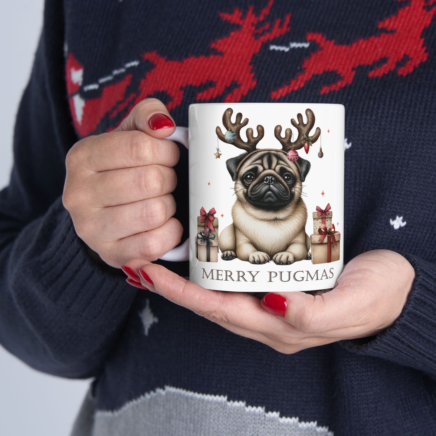 Merry Pugmas Christmas Mug 🎄🐾