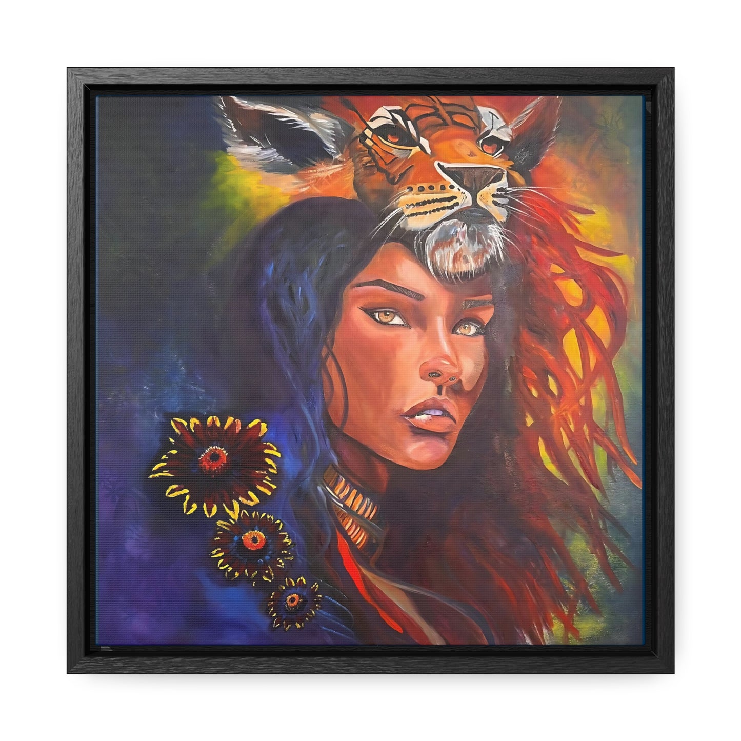 Inner Tigress & Jaguar Woman: Mystical Art by Lisa Marie Signed prints