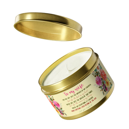 To My Beloved Wife Love Note Candle - Aromatherapy Tin Candle