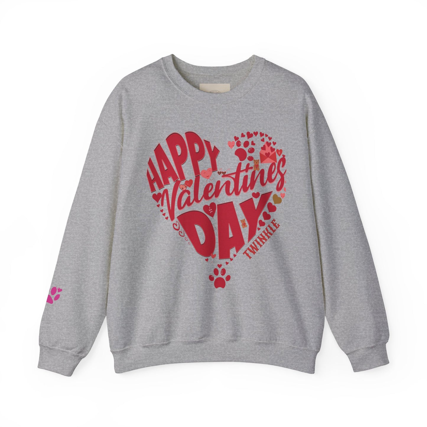 Personalized Dog Sweat Shirt for Valentines Day, Personalized Sweatshirt, Dog Lovers , Animal Lovers Outfit, Pet Lover, Dog Mom Sweatshirt