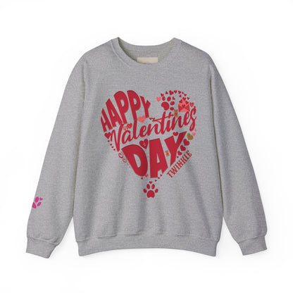 Personalized Dog Sweat Shirt for Valentines Day, Personalized Sweatshirt, Dog Lovers , Animal Lovers Outfit, Pet Lover, Dog Mom Sweatshirt