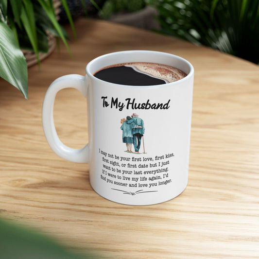 "To My Husband Forever Love – Hand in Hand Couple's Mug"