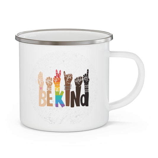 Be Kind Camping Mug – A World of Hands United in Kindness