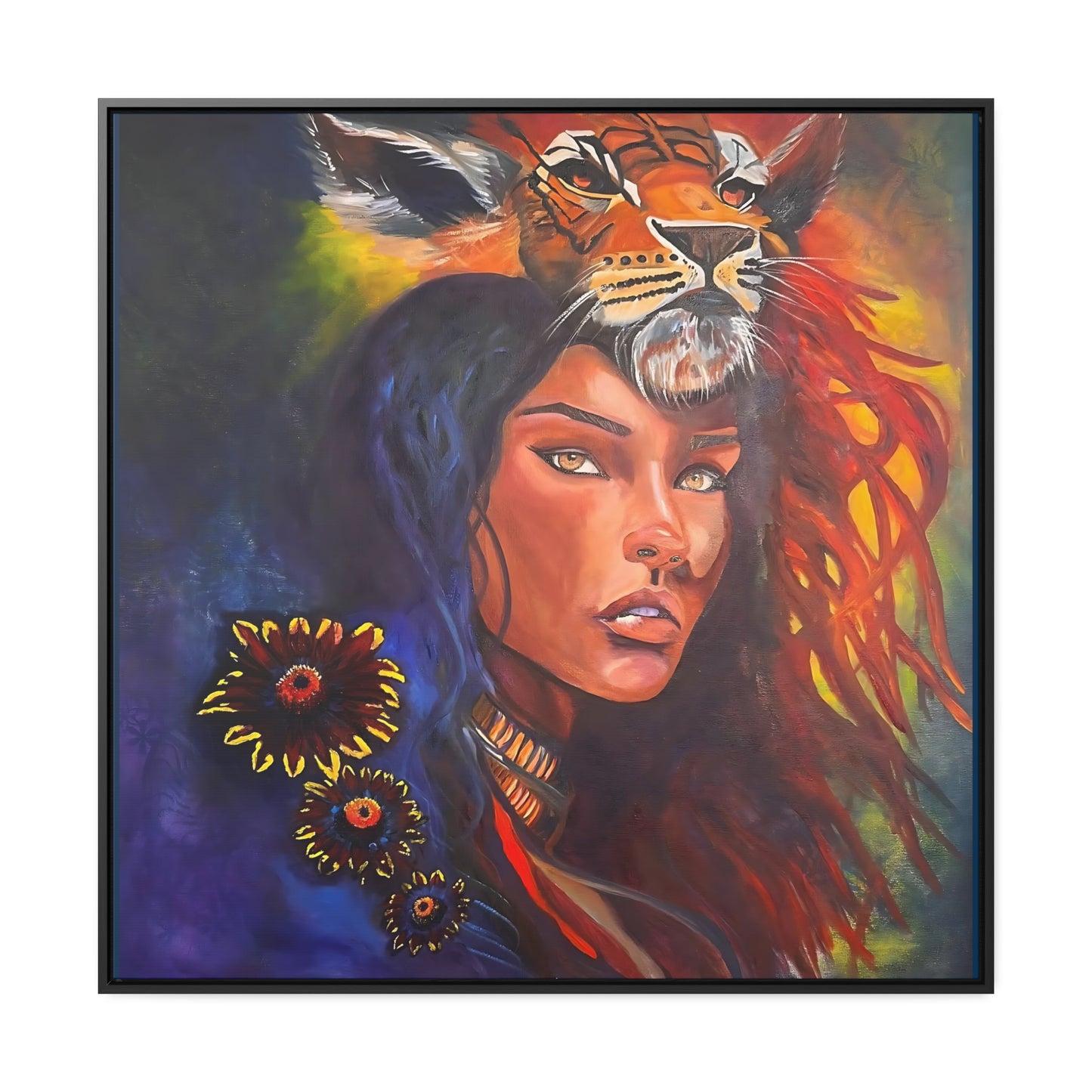 Inner Tigress & Jaguar Woman: Mystical Art by Lisa Marie Signed prints