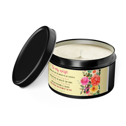 To My Beloved Wife Love Note Candle - Aromatherapy Tin Candle