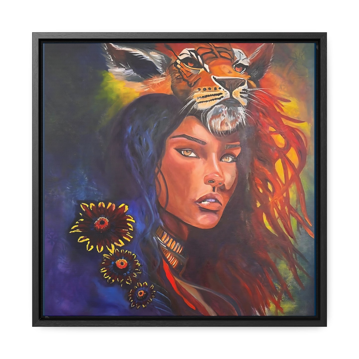 Inner Tigress & Jaguar Woman: Mystical Art by Lisa Marie Signed prints