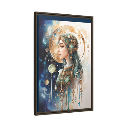 Celestial Celtic Moon Goddess Watercolor Art