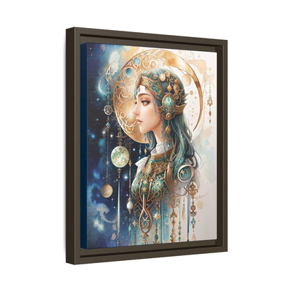 Celestial Celtic Moon Goddess Watercolor Art