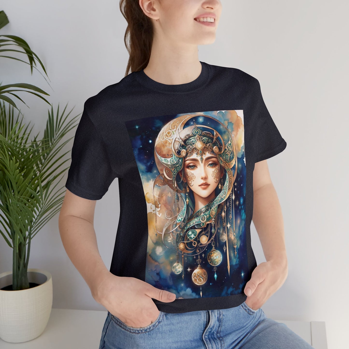 Celtic Moon Cute woman's T-Shirt, Birthday Gift, Celtic Moon Goddess, Celtic Artwork, Birthday Gift for Wife