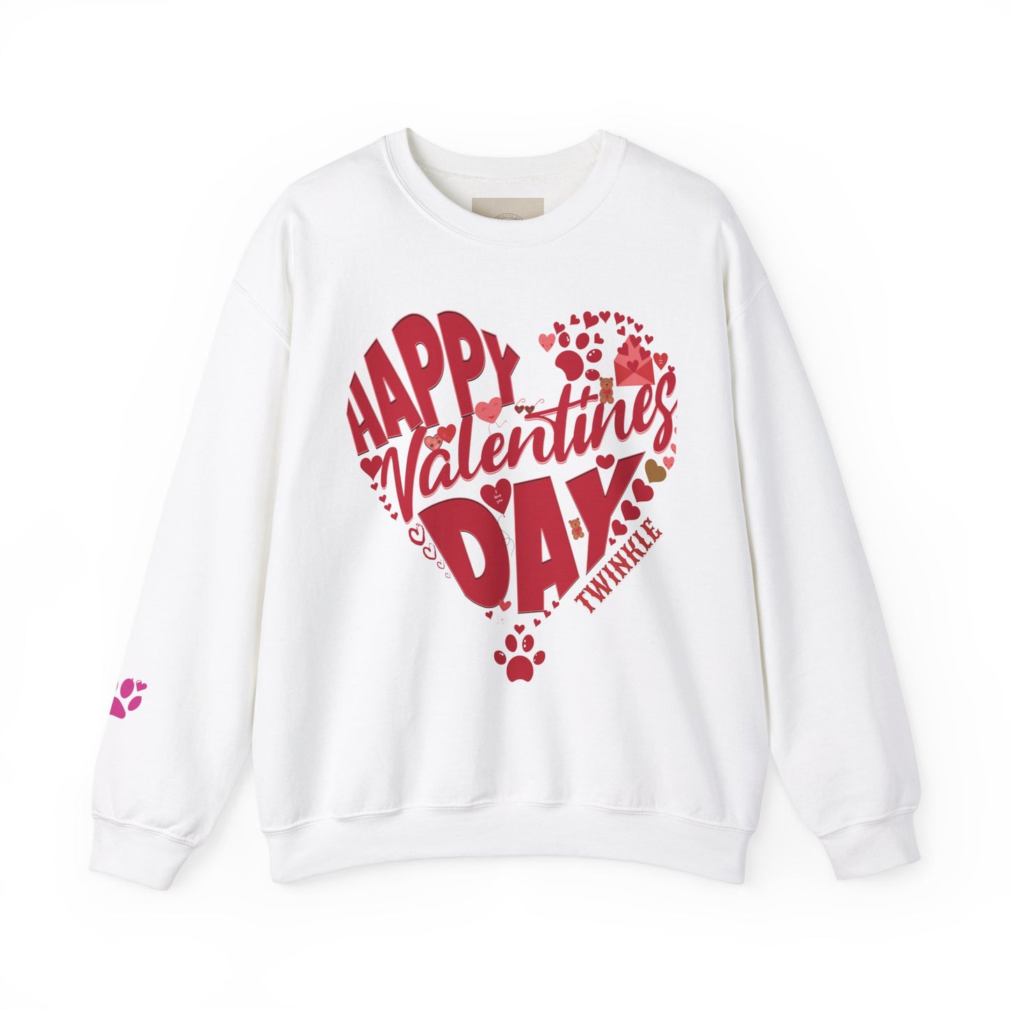 Personalized Dog Sweat Shirt for Valentines Day, Personalized Sweatshirt, Dog Lovers , Animal Lovers Outfit, Pet Lover, Dog Mom Sweatshirt