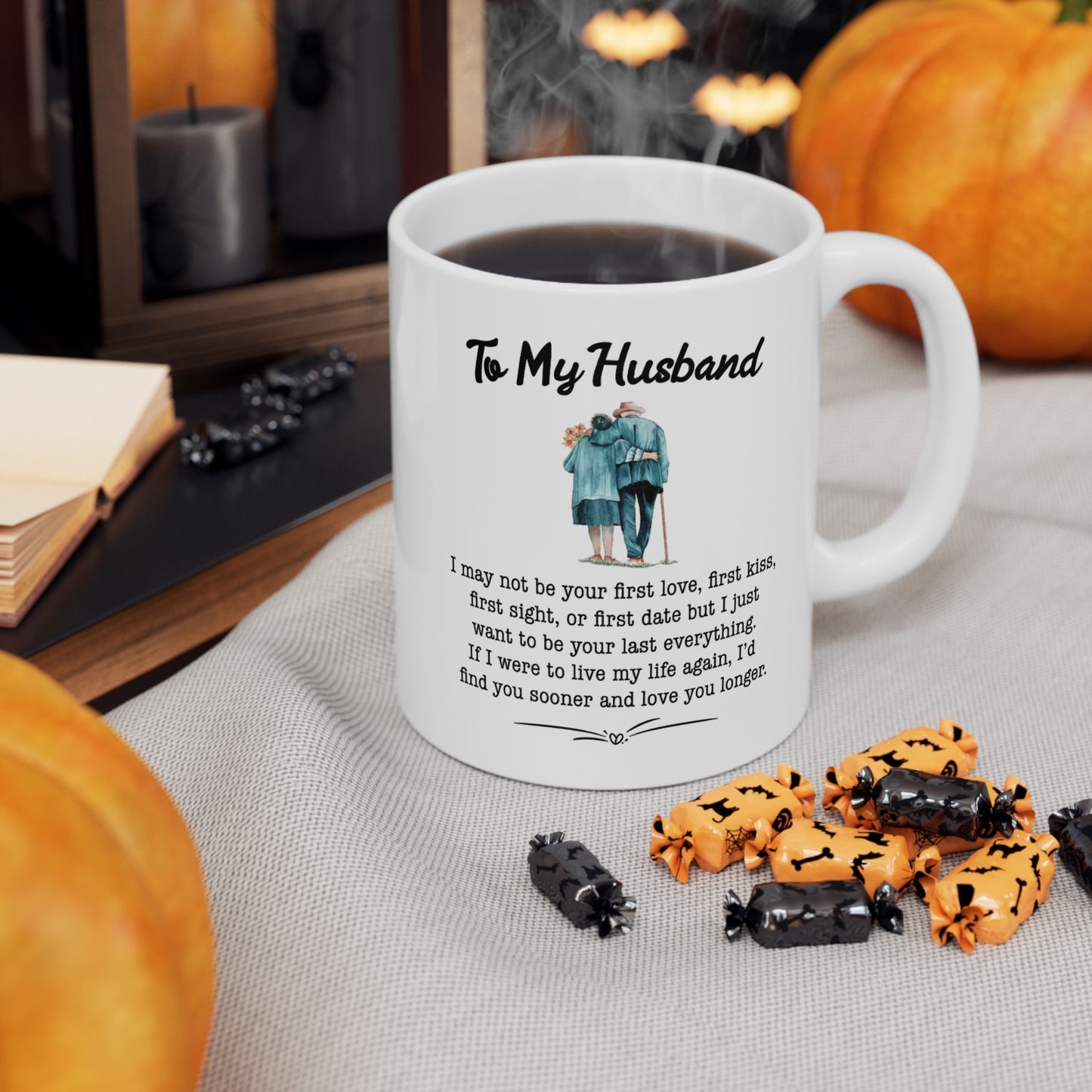 "To My Husband Forever Love – Hand in Hand Couple's Mug"