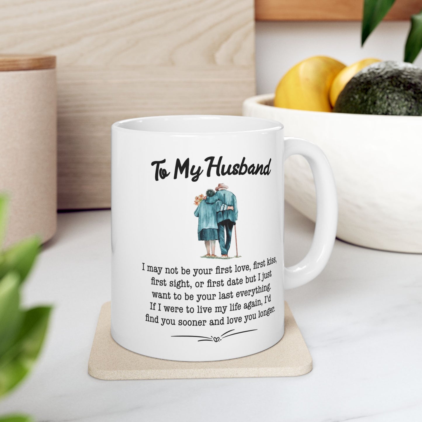 "To My Husband Forever Love – Hand in Hand Couple's Mug"