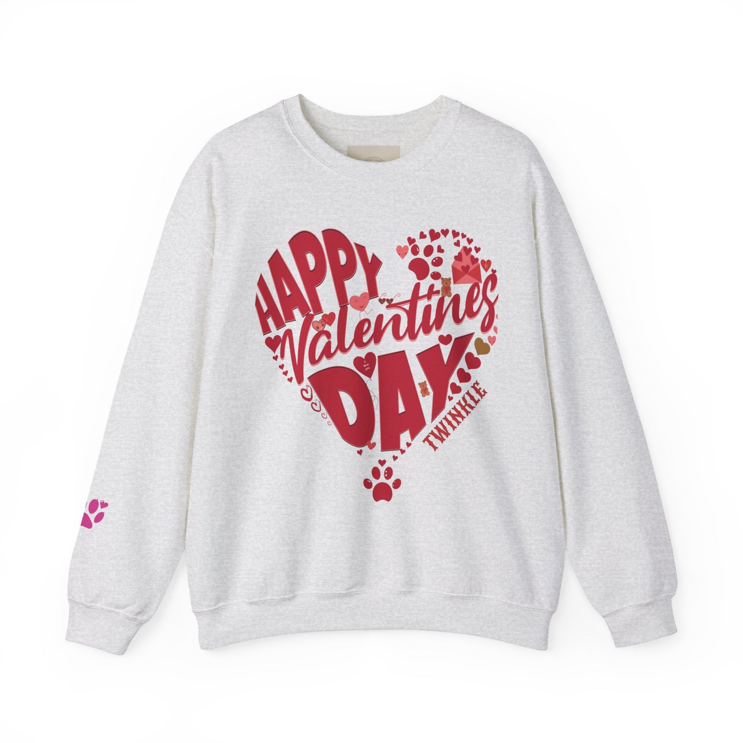 Personalized Dog Sweat Shirt for Valentines Day, Personalized Sweatshirt, Dog Lovers , Animal Lovers Outfit, Pet Lover, Dog Mom Sweatshirt