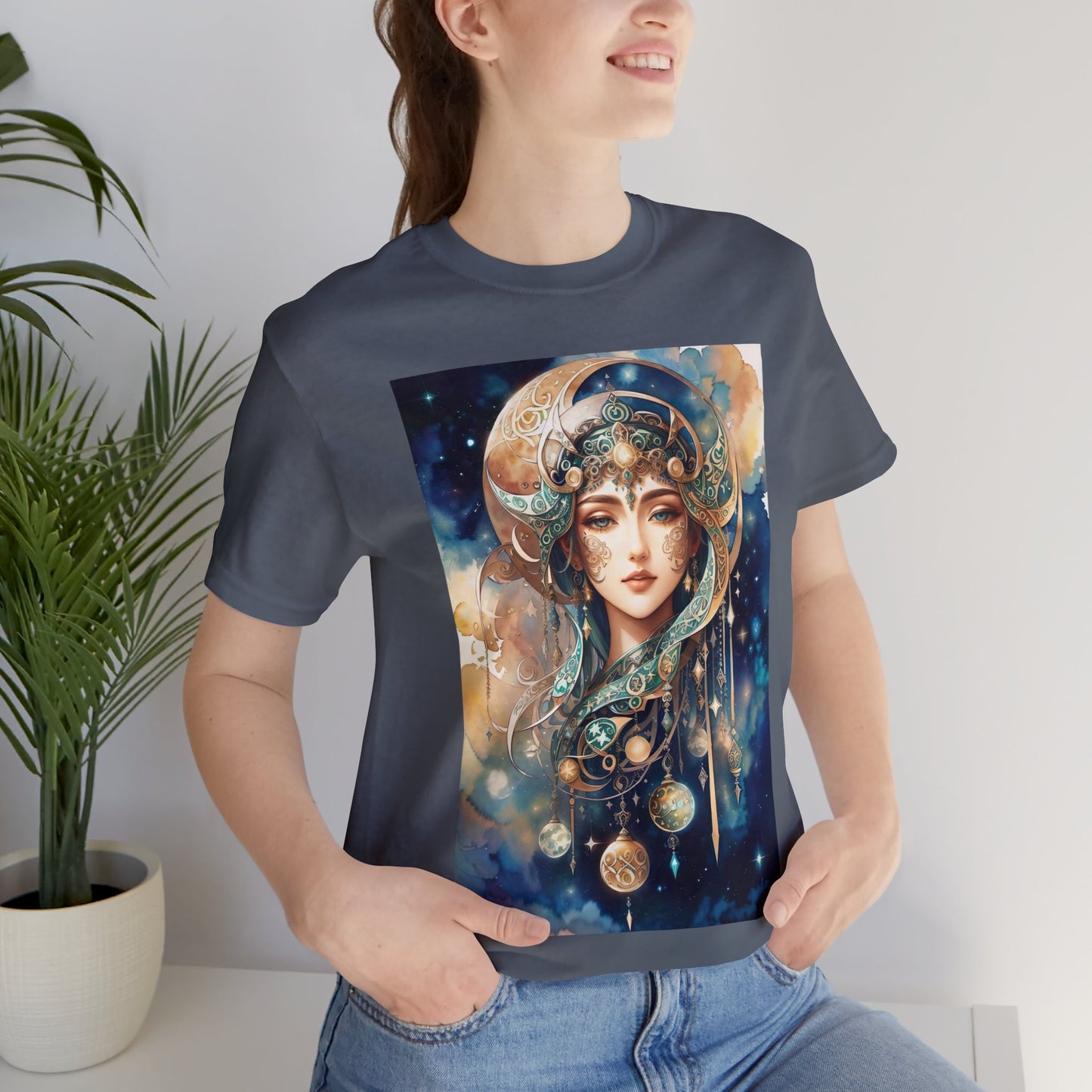 Celtic Moon Cute woman's T-Shirt, Birthday Gift, Celtic Moon Goddess, Celtic Artwork, Birthday Gift for Wife