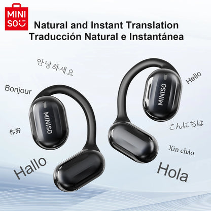 MINISO MS162 Bluetooth Translation Earbuds AI Wireless Headphones Office Travel,