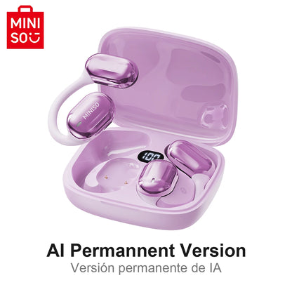 MINISO MS162 Bluetooth Translation Earbuds AI Wireless Headphones Office Travel,