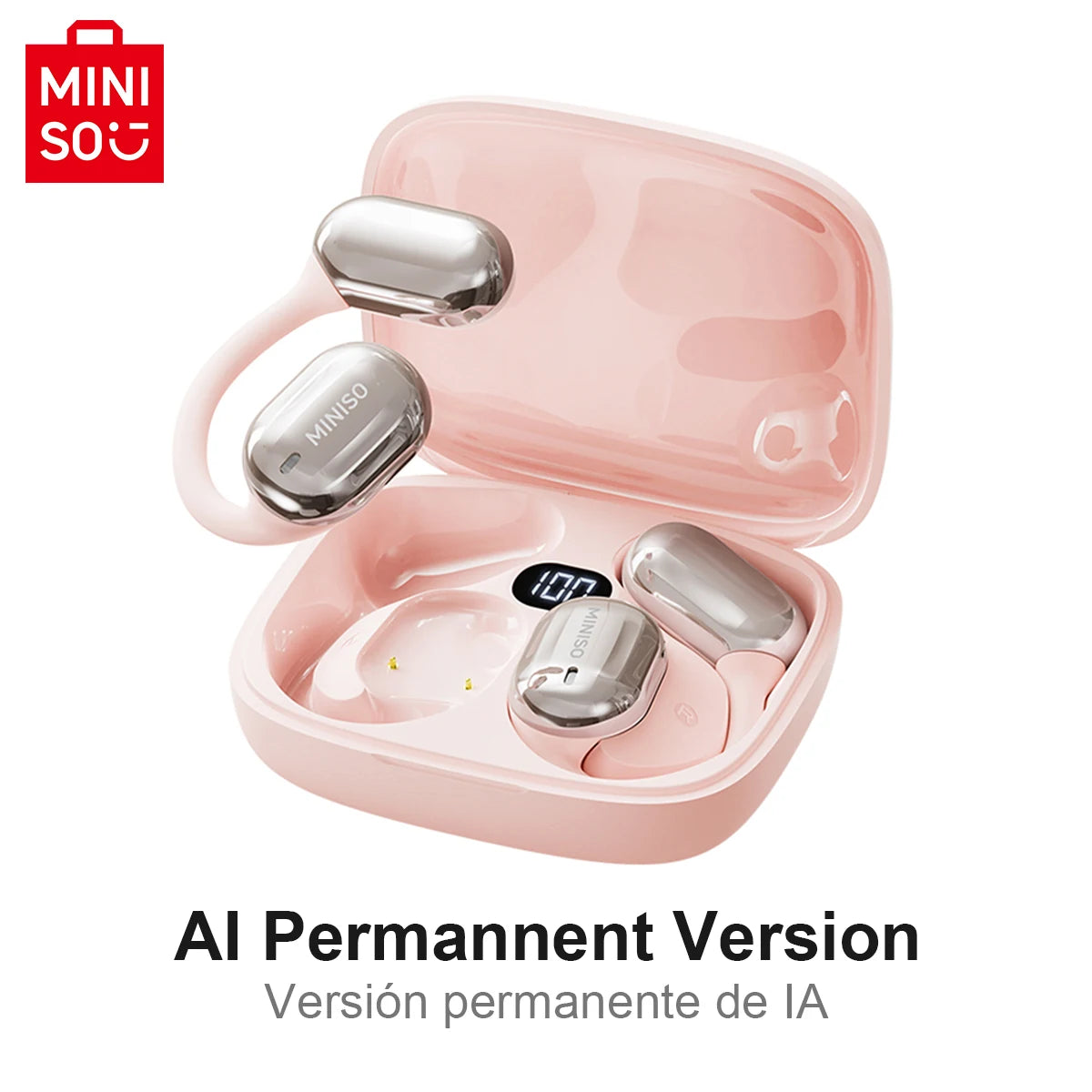 MINISO MS162 Bluetooth Translation Earbuds AI Wireless Headphones Office Travel,