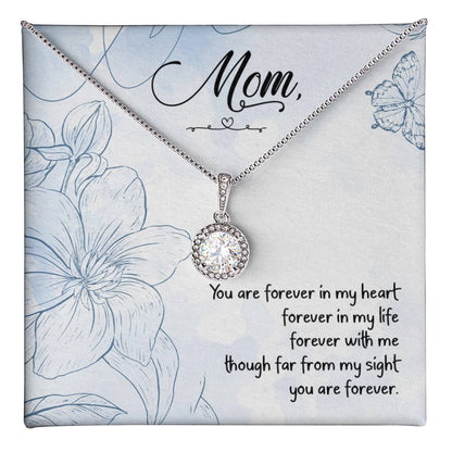 (Almost Sold Out) Gift for Mom with Love message, Eternal Hope Cubic Zirconia Necklace