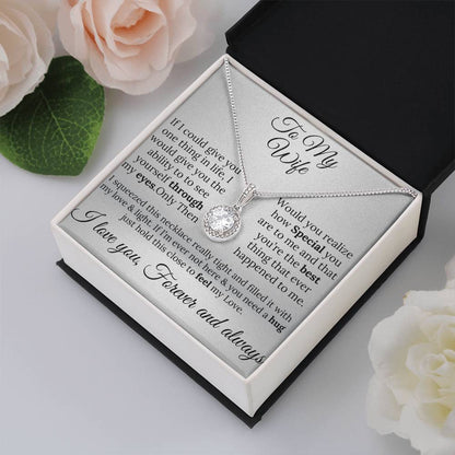 To My Wife Circle of Love Necklace – A Gift of Love & Light Forever"