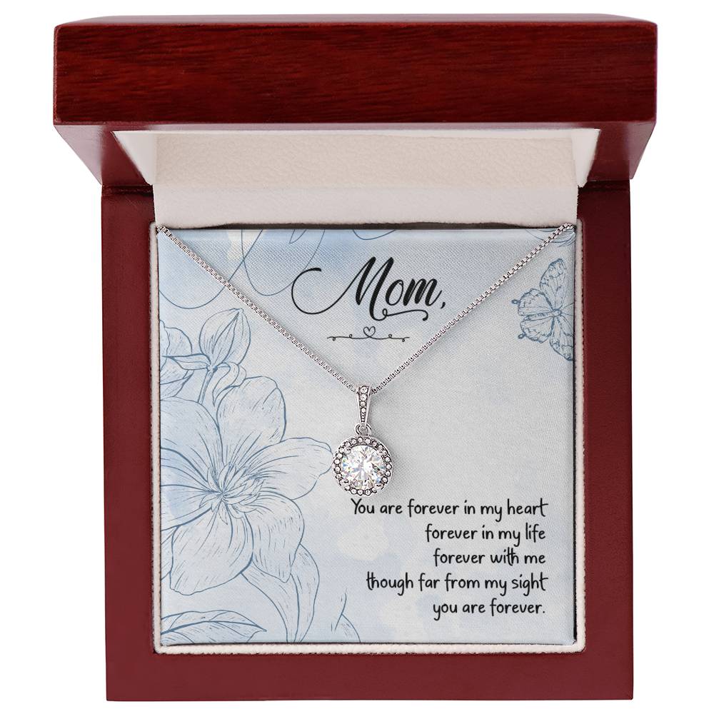 (Almost Sold Out) Gift for Mom with Love message, Eternal Hope Cubic Zirconia Necklace