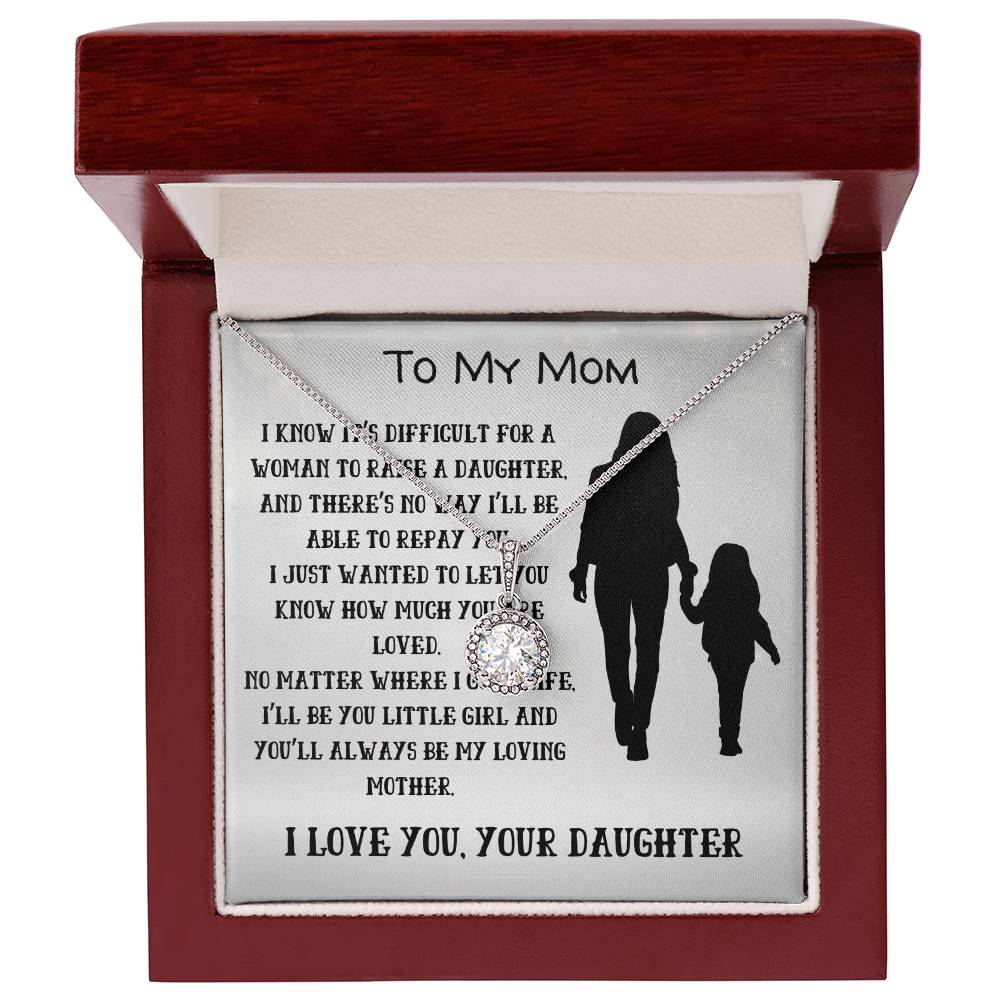 To My Loving Mom from Daughter- Circle of Love Necklace