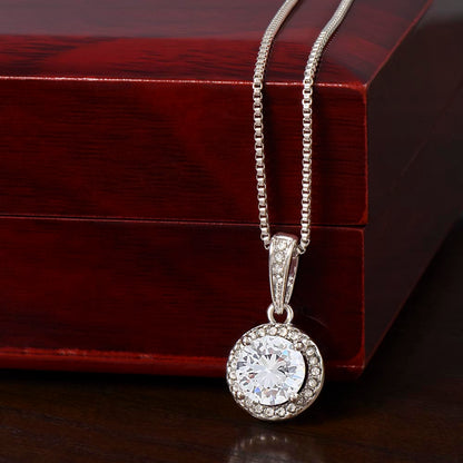 To My Loving Mom from Daughter- Circle of Love Necklace