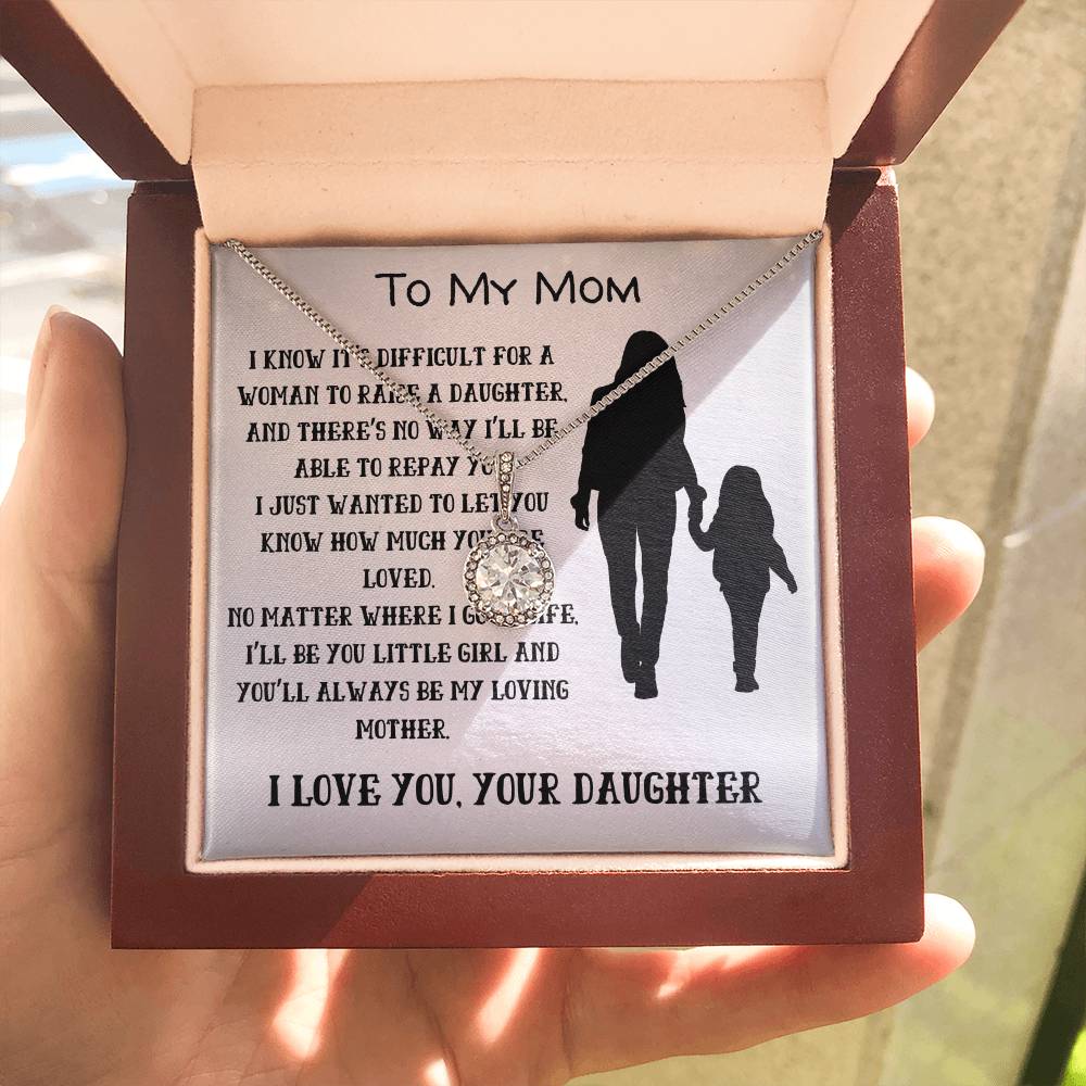 To My Loving Mom from Daughter- Circle of Love Necklace