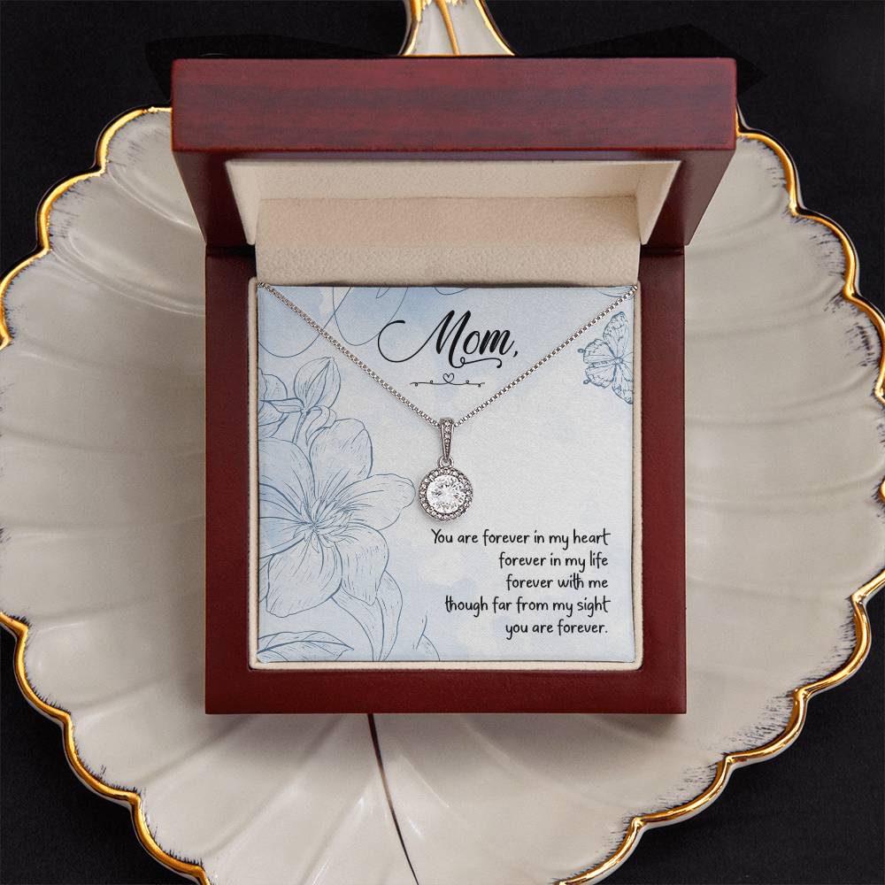 (Almost Sold Out) Gift for Mom with Love message, Eternal Hope Cubic Zirconia Necklace