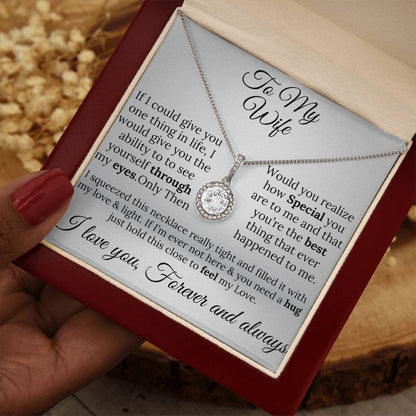 To My Wife Circle of Love Necklace – A Gift of Love & Light Forever"