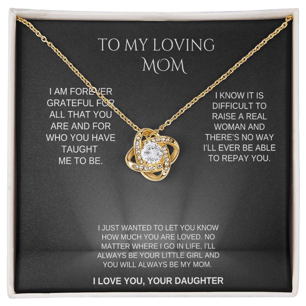 ( ALMOST SOLD OUT) Forever Loved Mom Love Knot from Daughter