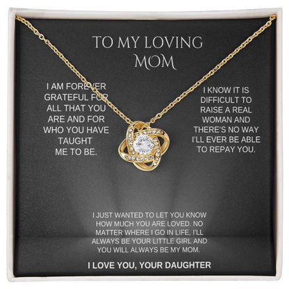 ( ALMOST SOLD OUT) Forever Loved Mom Love Knot from Daughter