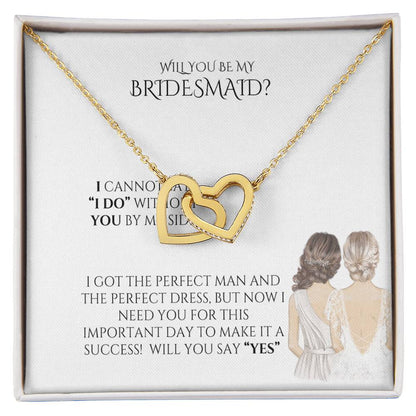 Bridal Gift "Elegant Bridesmaid Necklace – Personalized Gift for Your Special Day"