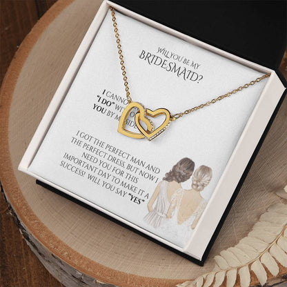 Bridal Gift "Elegant Bridesmaid Necklace – Personalized Gift for Your Special Day"