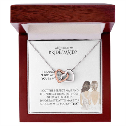 Bridal Gift "Elegant Bridesmaid Necklace – Personalized Gift for Your Special Day"