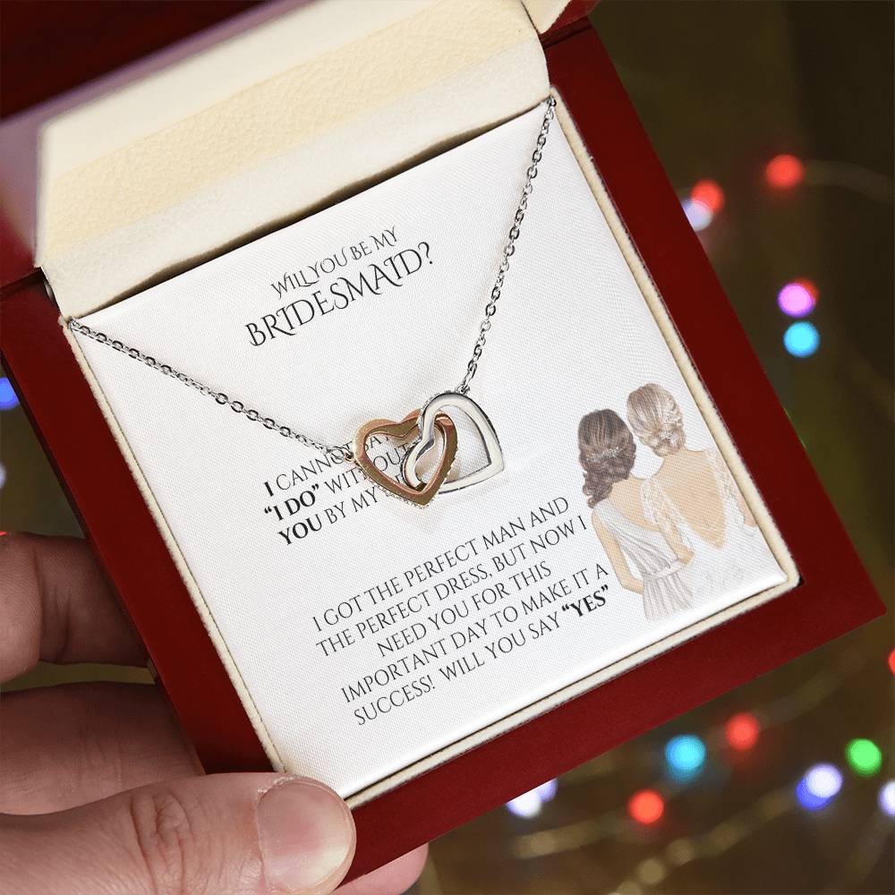 Bridal Gift "Elegant Bridesmaid Necklace – Personalized Gift for Your Special Day"