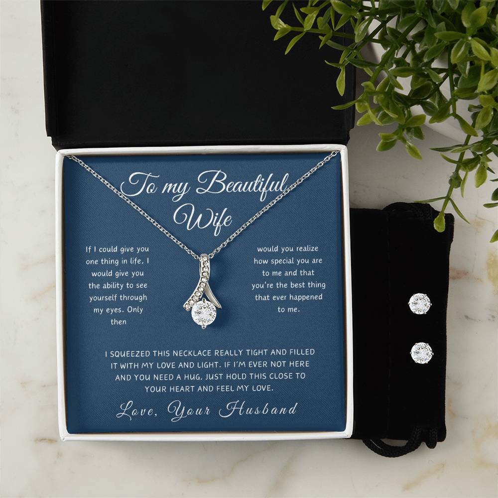 To My Beautiful Wife - Timeless Grace Pendant Necklace