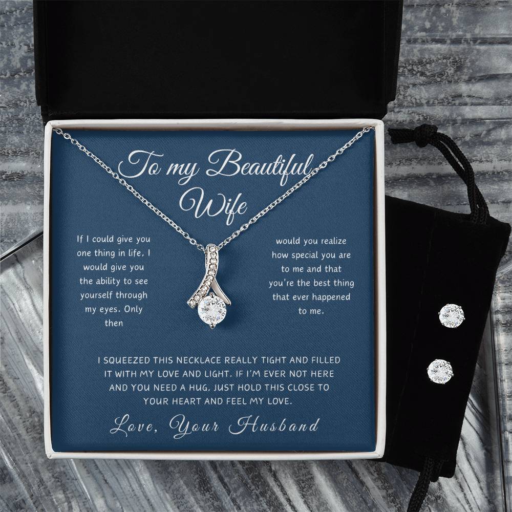 To My Beautiful Wife - Timeless Grace Pendant Necklace