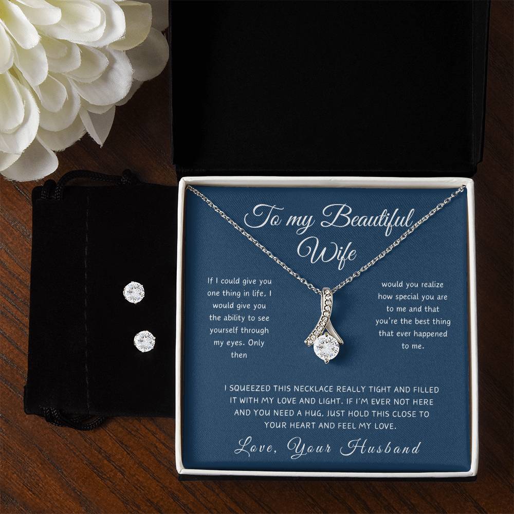 To My Beautiful Wife - Timeless Grace Pendant Necklace