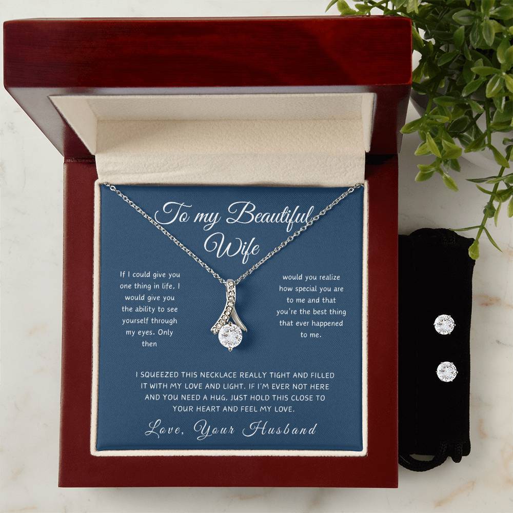 To My Beautiful Wife - Timeless Grace Pendant Necklace