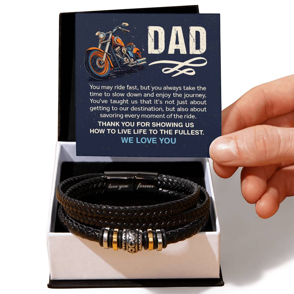 "Ride of a Lifetime from the Both of us:  Heartfelt Motorcycle Message from Dad"