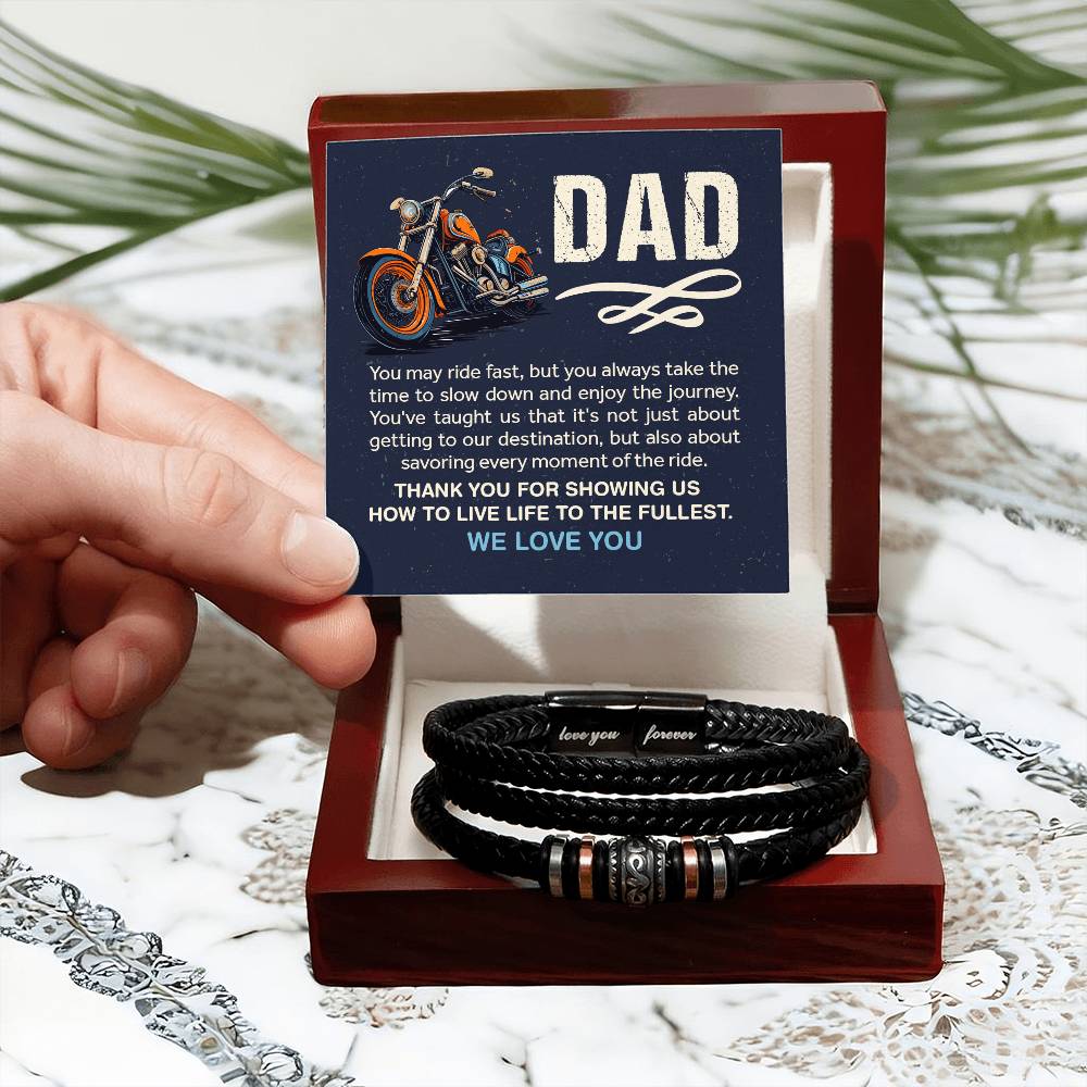 "Ride of a Lifetime from the Both of us:  Heartfelt Motorcycle Message from Dad"