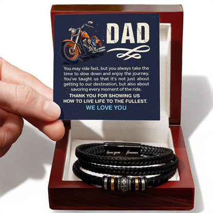 "Ride of a Lifetime from the Both of us:  Heartfelt Motorcycle Message from Dad"