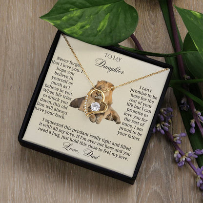 To My daughter : Lion Heart Pendant for My Daughter