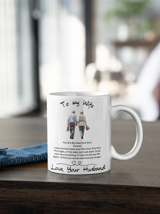 To my Wife and Love  Couple Walking Mug