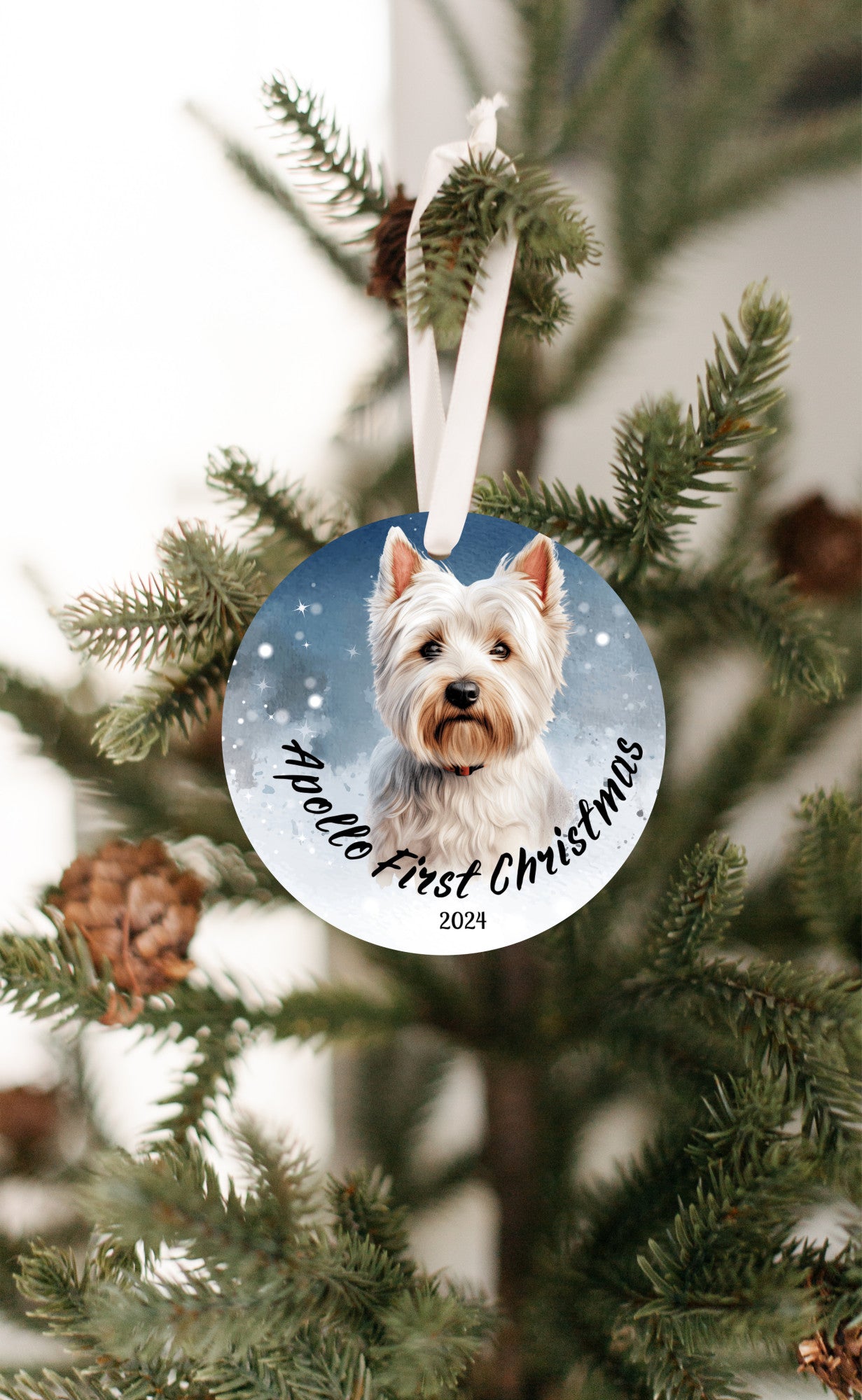 Adorable Maltese Christmas Ornaments | Perfect Holiday Decor for Maltese Lovers