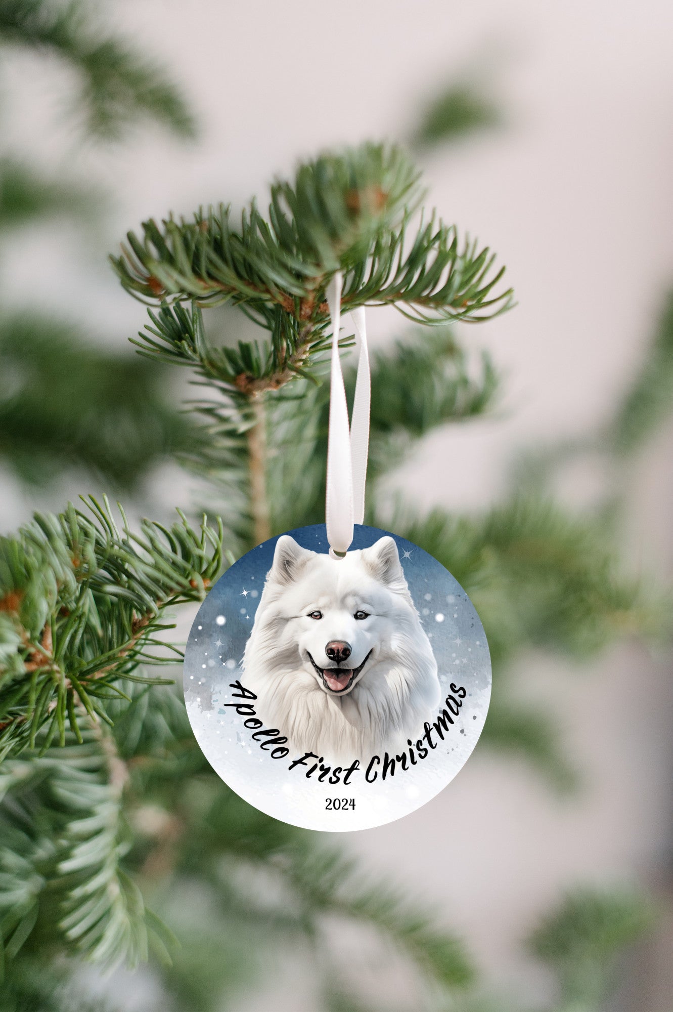 Adorable Samoyed Christmas Ornaments | Perfect Holiday Decor for Samoyed Lovers