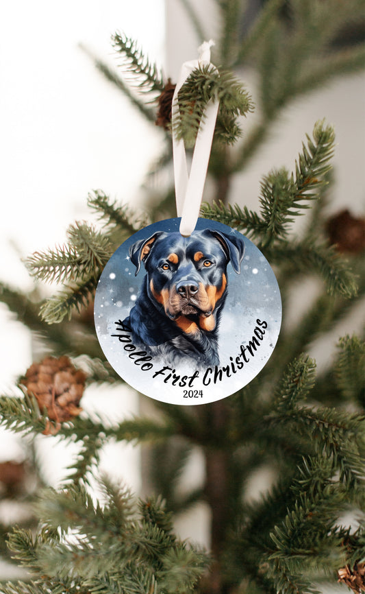 Adorable Rottweiler Christmas Ornaments | Perfect Holiday Decor for Rottweiler Lovers